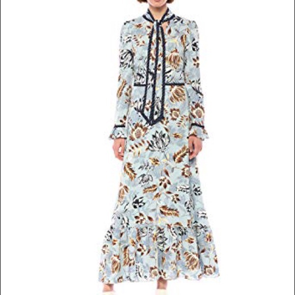 BCBG tie neck midi dress Sz 6 - Picture 2 of 2